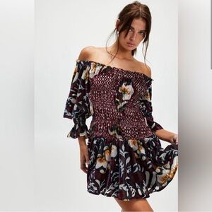 NWOT Free People Bali Aveline Velvet Mini Dress Size XS